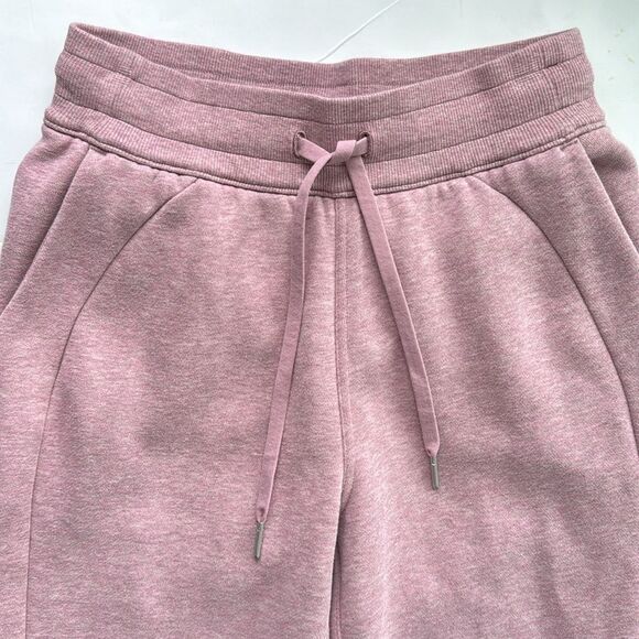 Lululemon Scuba High-Rise Jogger Sz Small Heathered Pink Taupe Fleece Sweatpants - Picture 5 of 14